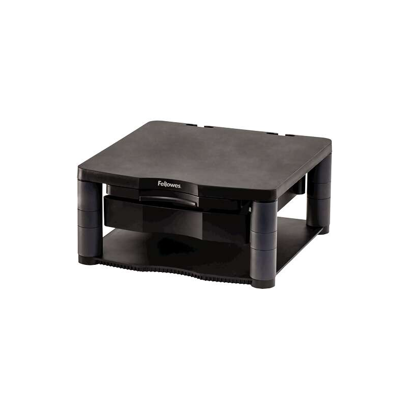 Fellowes Monitor Stand Plus - 5 réglages de hauteur - Tiroir de rangement - Poids maximum 36 kg