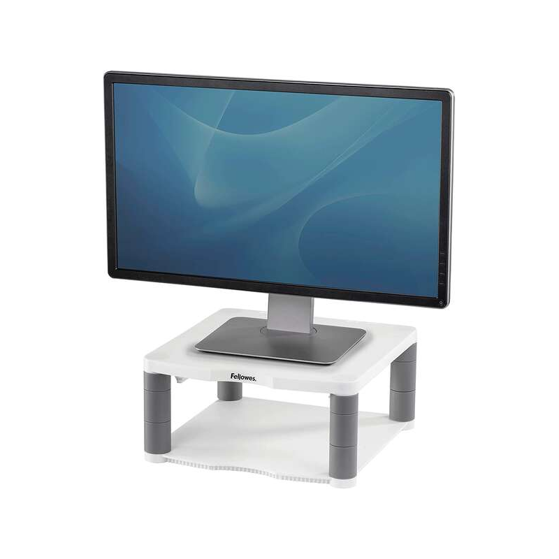 Support de moniteur Fellowes Premium - Réglable à 5 hauteurs - Jusqu'à 36 kg - Couleur Gris