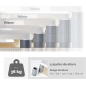 Support de moniteur Fellowes Premium - Réglable à 5 hauteurs - Jusqu'à 36 kg - Couleur Gris