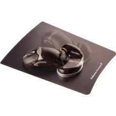Repose-poignet en gel coulissant Fellowes V-Channel - Minimise la pression du poignet - Couleur noire