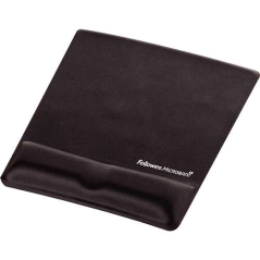 Fellowes Tapis de souris avec repose-poignet en mousse à canal ergonomique - Conçu pour prévenir les douleurs au poignet - Coule