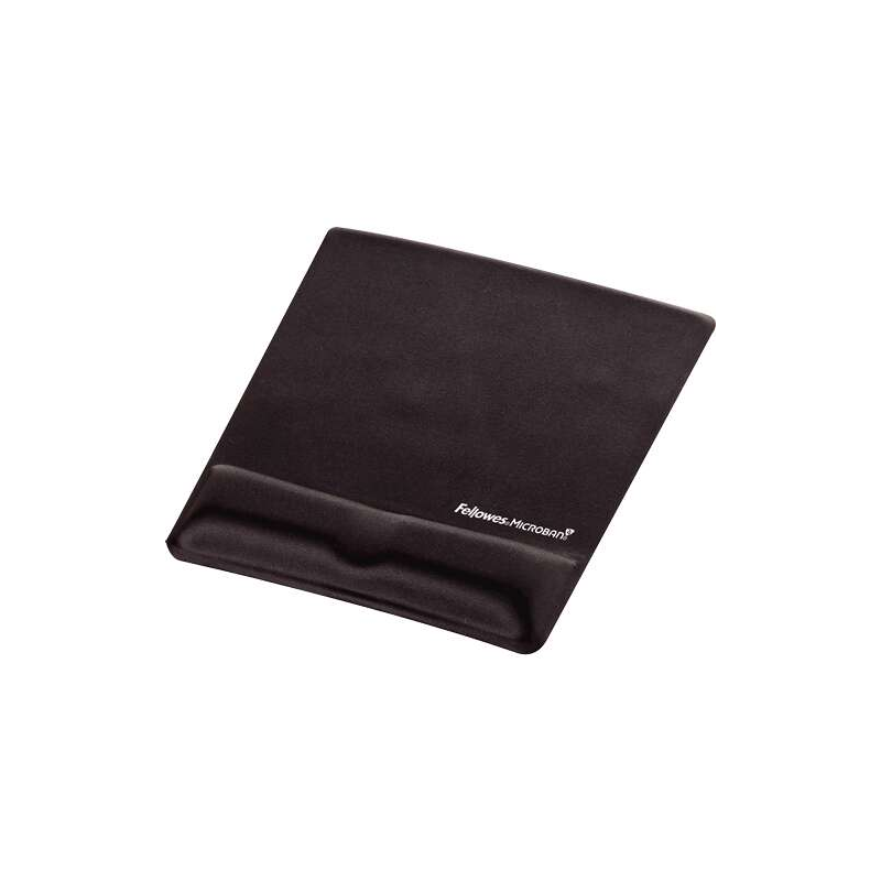 Fellowes Tapis de souris avec repose-poignet en mousse à canal ergonomique - Conçu pour prévenir les douleurs au poignet - Coule