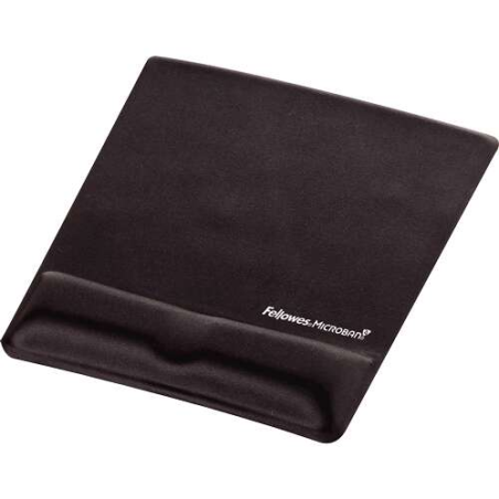 Fellowes Tapis de souris avec repose-poignet en mousse à canal ergonomique - Conçu pour prévenir les douleurs au poignet - Coule