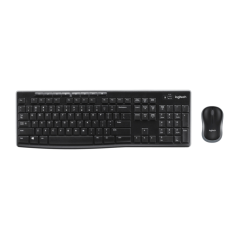 Pack clavier multimédia sans fil USB Logitech MK270 + souris (français, 1000 dpi, 3 boutons, ambidextre)