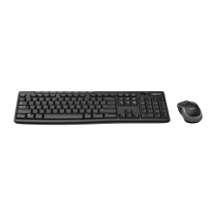 Pack clavier multimédia sans fil USB Logitech MK270 + souris (français, 1000 dpi, 3 boutons, ambidextre)
