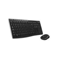 Pack clavier multimédia sans fil USB Logitech MK270 + souris (français, 1000 dpi, 3 boutons, ambidextre)