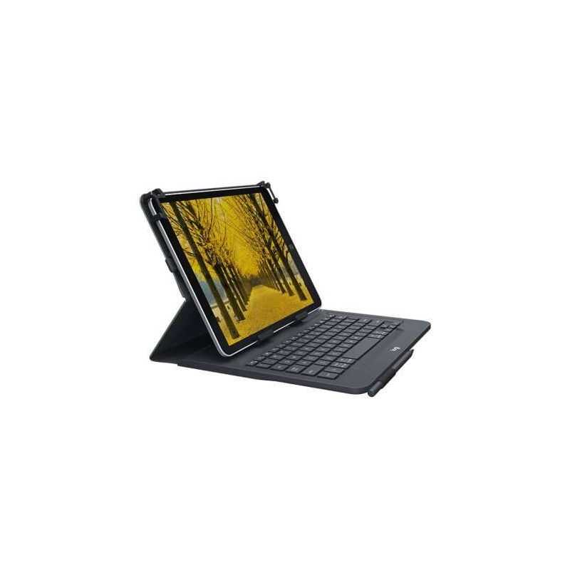 Étui folio universel Logitech avec clavier sans fil pour tablettes 9" à 10" - Bluetooth 3.0 - Noir