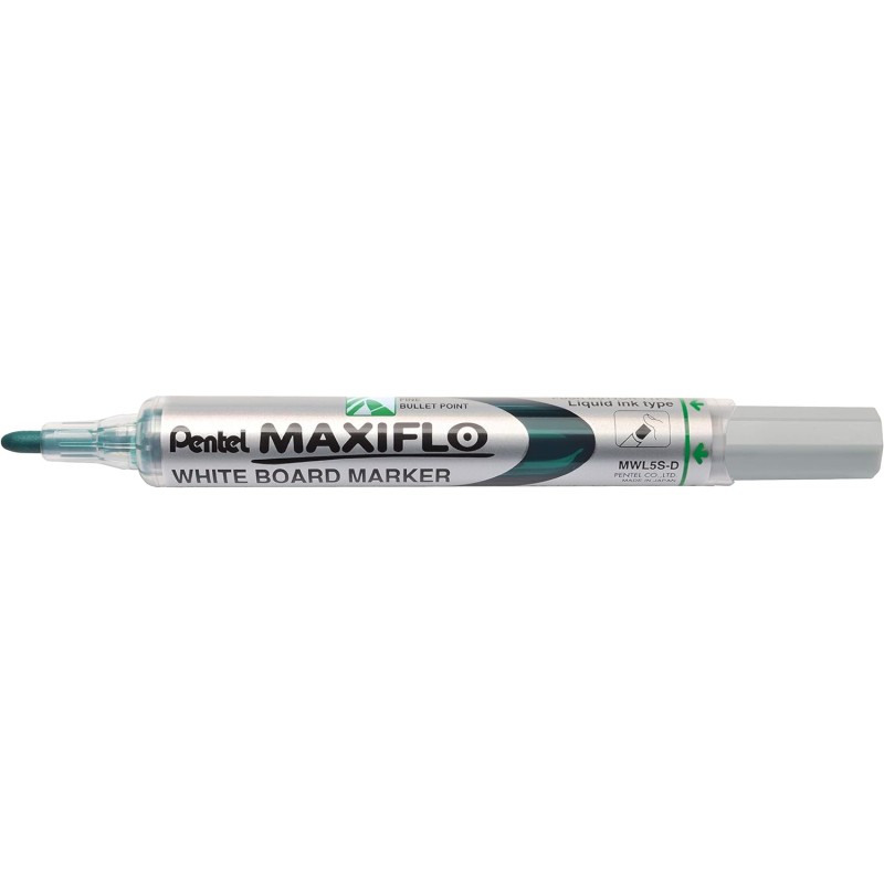 Lot de 12 marqueurs tableau blanc Pentel Maxiflo pointe ogive 2 mm Lot de 12 marqueurs tableau blanc Pentel Maxiflo pointe ogive 2 mm