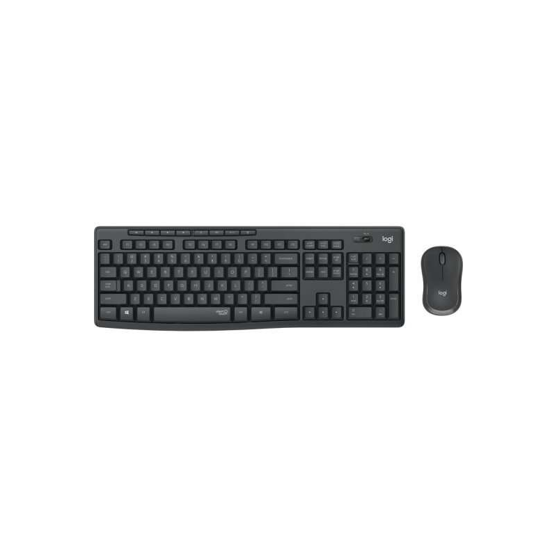 Pack Clavier + Souris Sans Fil Logitech MK295 1000dpi 3 Boutons - Touches et Boutons Silencieux - Utilisation Ambidextre - Coule