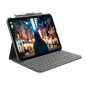 Étui clavier Logitech Slim Folio pour iPad (10e génération et A16) - Jusqu'à 3 ans d'autonomie - Tissu résistant à l'eau - Graph