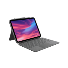 Étui clavier sans fil rétroéclairé Logitech Combo Touch pour iPad (10e et A16e génération) - Pavé tactile - Saisie, visualisatio