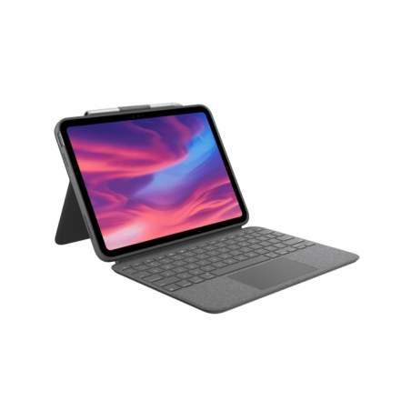 Étui clavier sans fil rétroéclairé Logitech Combo Touch pour iPad (10e et A16e génération) - Pavé tactile - Saisie, visualisatio