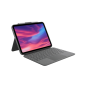 Étui clavier sans fil rétroéclairé Logitech Combo Touch pour iPad (10e et A16e génération) - Pavé tactile - Saisie, visualisatio