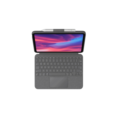 Étui clavier sans fil rétroéclairé Logitech Combo Touch pour iPad (10e et A16e génération) - Pavé tactile - Saisie, visualisatio
