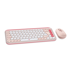 Logitech Pop Icon Combo Pack Clavier + Souris Multimédia Sans Fil - Bluetooth - Clavier Autonomie 36 Mois - Souris 24 Mois - Ros