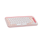 Logitech Pop Icon Combo Pack Clavier + Souris Multimédia Sans Fil - Bluetooth - Clavier Autonomie 36 Mois - Souris 24 Mois - Ros