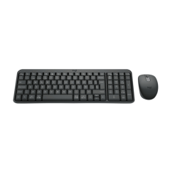 Pack combiné sans fil Bluetooth compact Logitech MK250 sans fil + souris - Utilisation ambidextre - Voyants LED - Couleur noire
