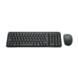 Pack combiné sans fil Bluetooth compact Logitech MK250 sans fil + souris - Utilisation ambidextre - Voyants LED - Couleur noire