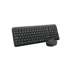 Pack combiné sans fil Bluetooth compact Logitech MK250 sans fil + souris - Utilisation ambidextre - Voyants LED - Couleur noire