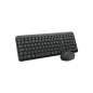 Pack combiné sans fil Bluetooth compact Logitech MK250 sans fil + souris - Utilisation ambidextre - Voyants LED - Couleur noire