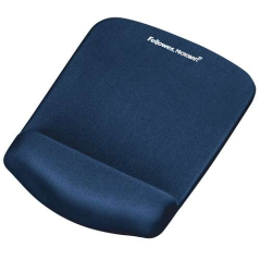 Fellowes Tapis de souris PlushTouch avec repose-poignet Foam Fusion - Confort supérieur - Protection antibactérienne - Base anti