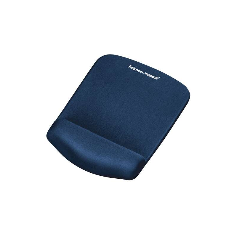 Fellowes Tapis de souris PlushTouch avec repose-poignet Foam Fusion - Confort supérieur - Protection antibactérienne - Base anti