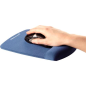 Fellowes Tapis de souris PlushTouch avec repose-poignet Foam Fusion - Confort supérieur - Protection antibactérienne - Base anti