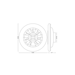 Philips Amigo Flat Fan Ceiling IR RD Ventilador de Techo con Luz LED Hasta 6500K - Aspas Integradas - 25W Ventilador + 60W Luz -