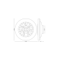Philips Amigo Flat Fan Ceiling IR RD Ventilador de Techo con Luz LED Hasta 6500K - Aspas Integradas - 25W Ventilador + 60W Luz -
