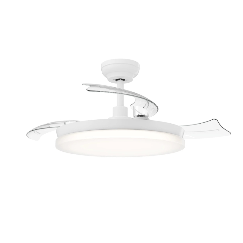 Philips Tynl Retractable Fan Ceiling Ventilador de Techo con Luz LED Hasta 5500K - Aspas Retractiles - 35W Ventilador + 28W Luz