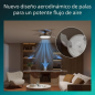 Philips Atlas DC Fan Ceiling Ventilador de Techo con Luz LED Hasta 6500K - Aspas Retractiles - 35W Ventilador + 28W Luz - Mando