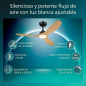 Philips Olas Fan Ceiling Ventilador de Techo con Luz LED Hasta 6500K - Aspas Fijas - 35W Ventilador + 24W Luz - Mando a Distanci