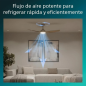 Philips Olas Fan Ceiling Ventilador de Techo con Luz LED Hasta 6500K - Aspas Fijas - 35W Ventilador + 24W Luz - Mando a Distanci
