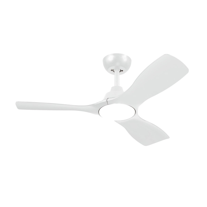 Philips Olas Fan Ceiling Ventilador de Techo con Luz LED Hasta 6500K - Aspas Fijas - 30W Ventilador + 24W Luz - Mando a Distanci