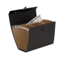 Mallette de classement résistante Bankers Box - 19 sections pour documents - Fermeture de sécurité avec clic - Structure laminée
