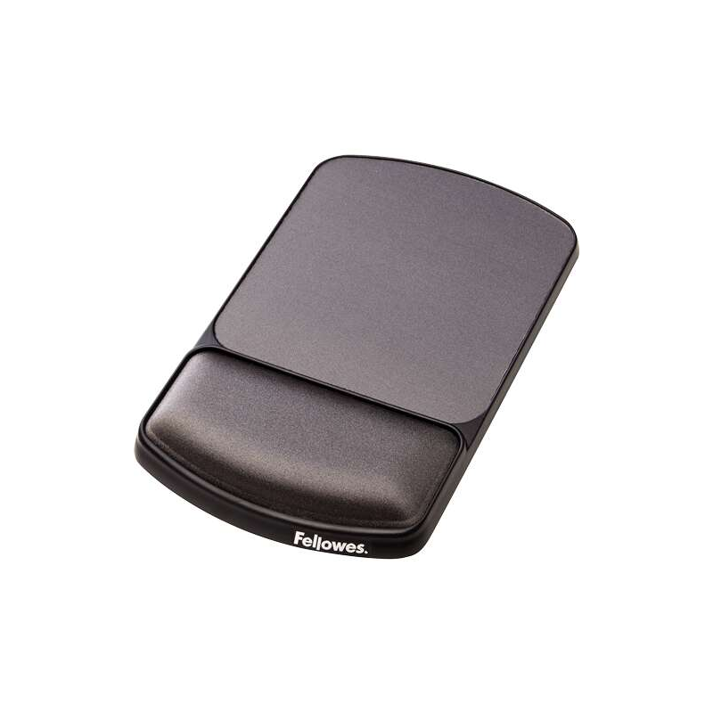 Tapis de souris Fellowes Premium avec repose-poignet en gel réglable - Angle et hauteur réglables - Surface en polyester - Coule