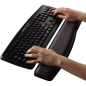 Fellowes Repose-poignet pour clavier en gel réglable de qualité supérieure - Angle et hauteur réglables - Surface en polyester -