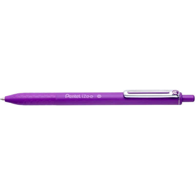 Stylo bille rétractable Pentel iZee violet 0,7 mm x12