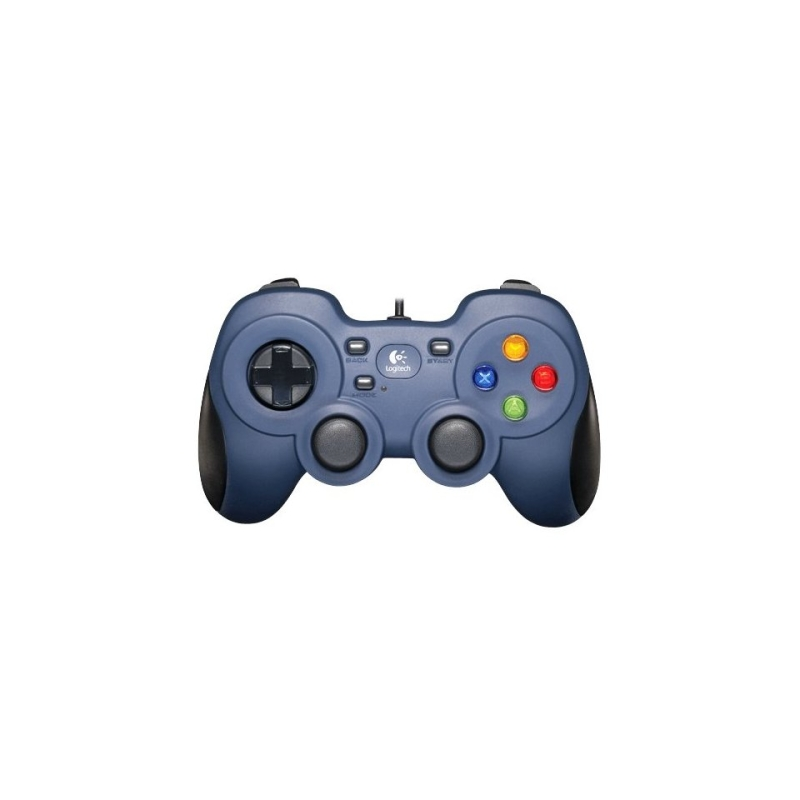 Manette de jeu USB Logitech F310 - 10 boutons programmables - Câble de 1,80 m - Bleu