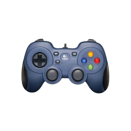 Manette de jeu USB Logitech F310 - 10 boutons programmables - Câble de 1,80 m - Bleu