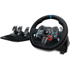 Ensemble volant et pédales Logitech G29 Driving Force Compatible avec PS3, PS4, PS5 et PC - Rotation à 900º - Effet de retour de