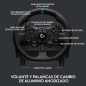 Ensemble volant et pédales Logitech G923 Trueforce Racing Compatible avec PS4, PS5 et PC - Indicateur de régime à LED - Rotation