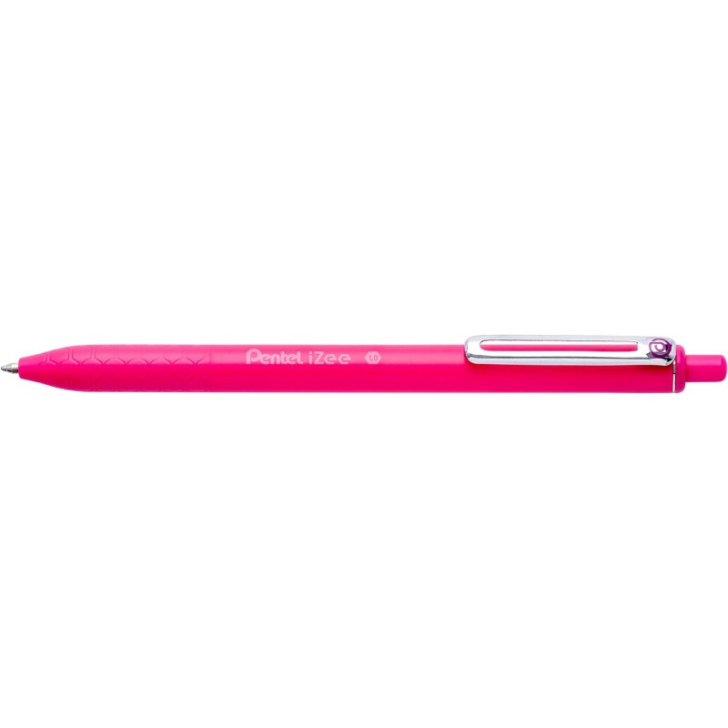 Stylo bille rétractable Pentel iZee 0,7 mm rose x12