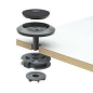Support de base pour microphone Logitech Rally - Tables de 20 à 50 mm d'épaisseur - Convient aux plafonds - Couleur gris foncé