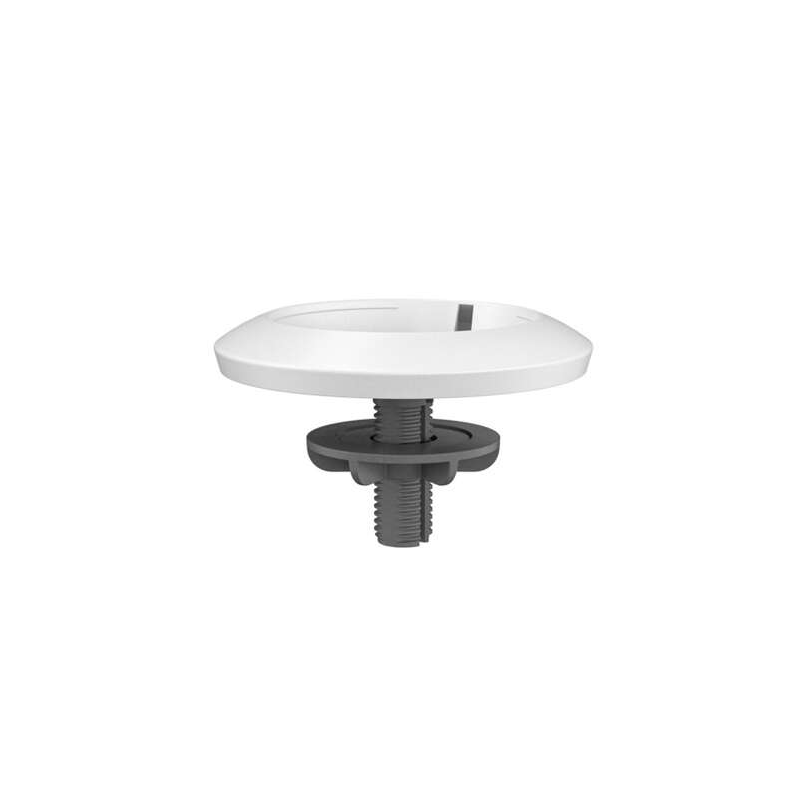 Support de base pour microphone Logitech Rally - Tables de 20 à 50 mm d'épaisseur - Convient aux plafonds - Couleur blanche