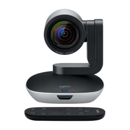 Logitech PTZ Pro 2 Full HD 1080p USB - Fonction panoramique, inclinaison et zoom 10x - Champ de vision 90º - Télécommande - Câbl