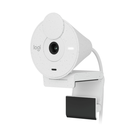 Webcam Full HD Logitech Brio 300 - 2 mégapixels - Champ de vision de 70° - Couleur blanc brut