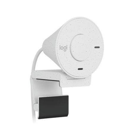 Webcam Full HD Logitech Brio 300 - 2 mégapixels - Champ de vision de 70° - Couleur blanc brut