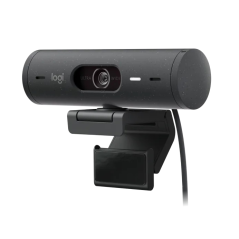 Logitech Brio 505 Webcam - 1080P - Zom Digital 4X - Enfoque Automatico - Microfono Estero - Negro