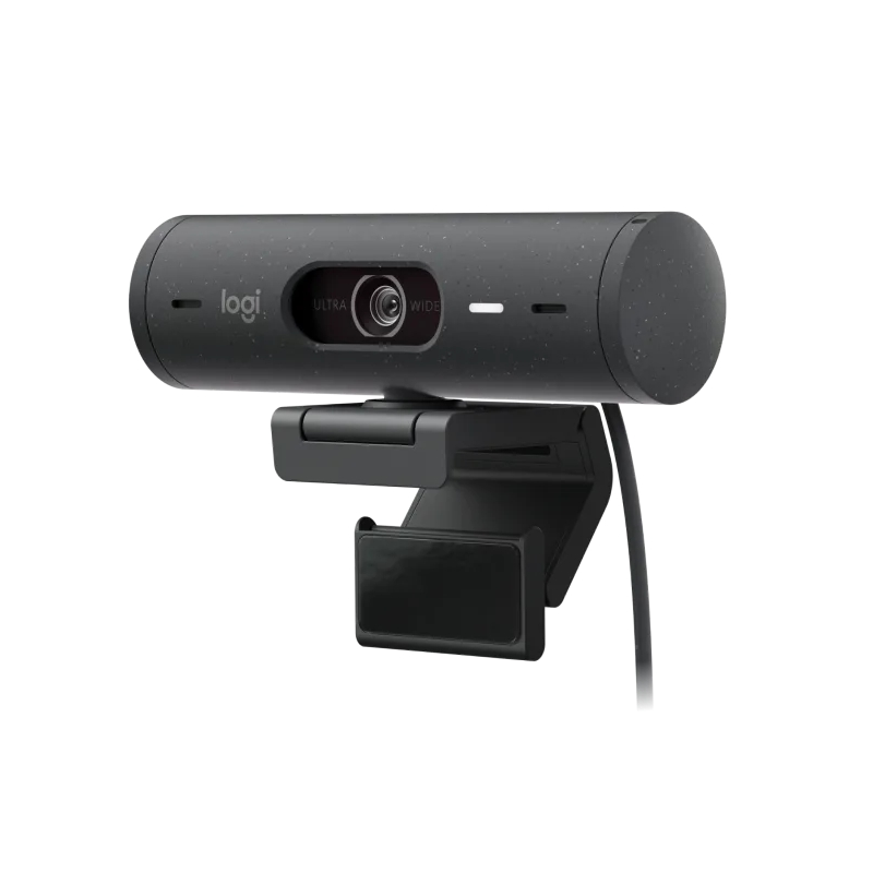 Logitech Brio 505 Webcam - 1080P - Zom Digital 4X - Enfoque Automatico - Microfono Estero - Negro
